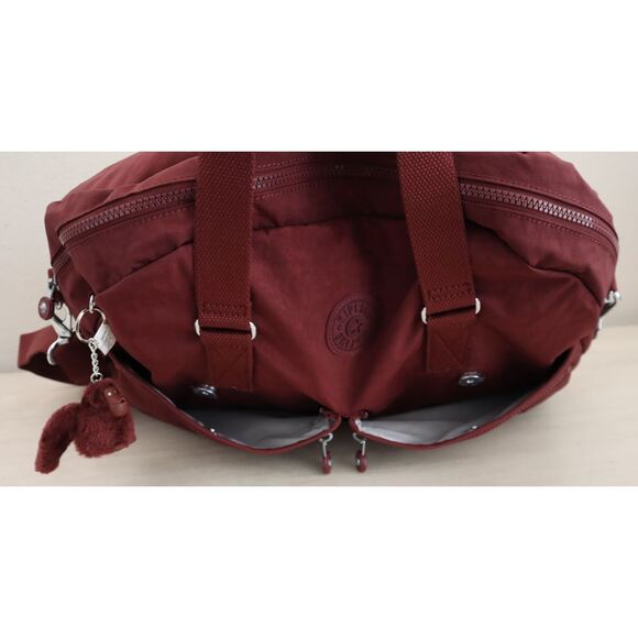 Kipling K15387-6JH WMN's Lg. Merlot/Red Eugina Crossbody Satchel Travel Bag - Picture 15 of 16